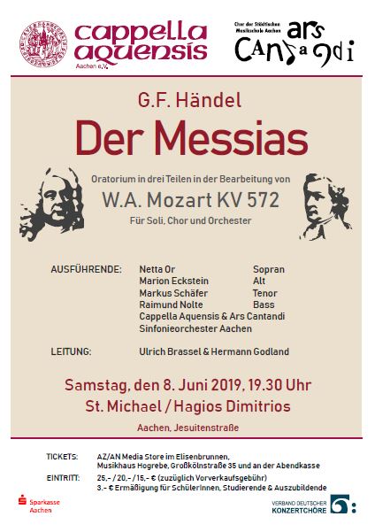 Handel's Messiah sung in German by Cappella Aquensis and Ars Cantandi